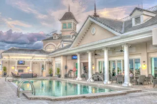 屋顶游泳池、豪华酒店、度假、日落、度假、夏天、水、旅游