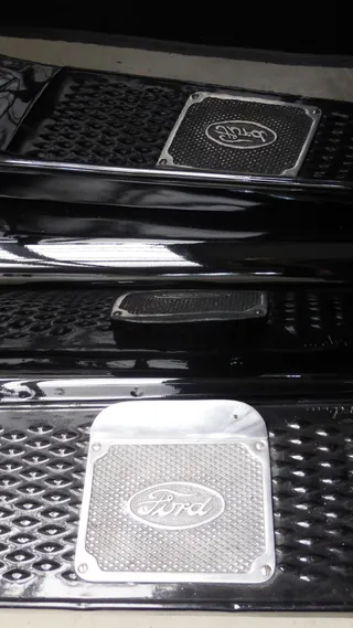 福特、跑步板、黑色、反光、oldtimer、auto、镀铬、技术