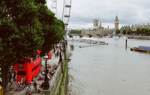 伦敦, 英国, 威斯敏斯特, 泰晤士河, 公园, 大本钟, 英格兰