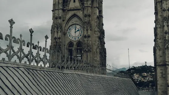 厄瓜多尔、基多、民族大教堂、钟塔、大教堂、天主教、建筑、建筑结构