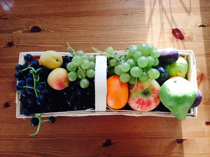 水果，水果，葡萄，苹果，梨，李子，杏子，桔子