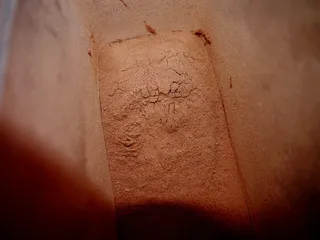 可可, 粉末, 巧克力, 棕色, 包, 特写, 古代, 没有人