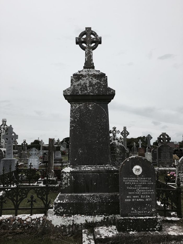 爱尔兰、海德福德、欧洲、墓地、公墓、十字架、基督教、天主教