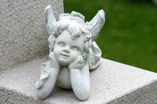天使, 图, 雕塑, 丧, 感谢, 安慰, 雕像, 表示