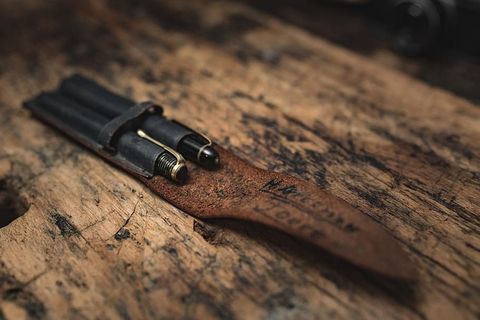 自来水笔的特写镜头