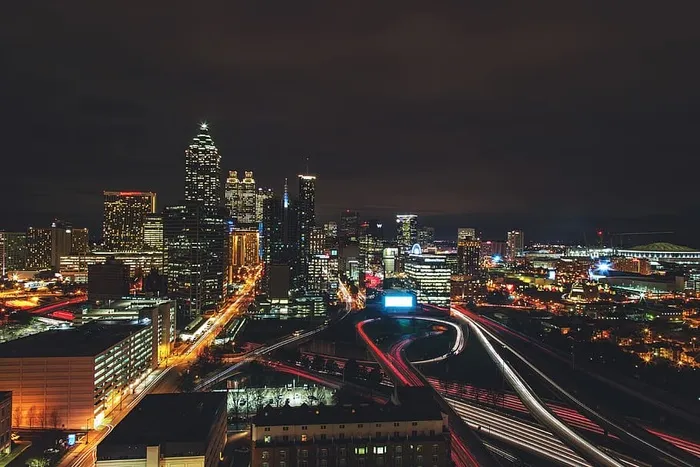 美国亚特兰大市夜景