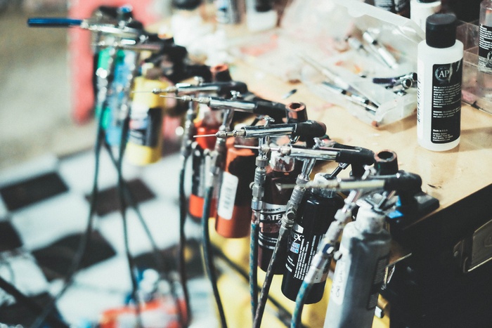 油漆、颜色、喷涂、工具、设备、装饰、油漆、液体