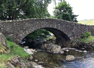 桥梁、河流、小溪、湖区、桥梁、河流、英格兰、旅游、景观