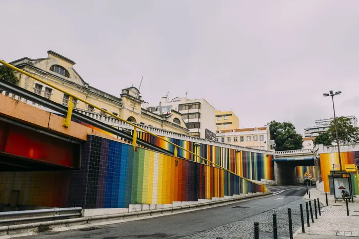 葡萄牙，里斯本，绘画，色彩，彩虹，里斯本，艺术，欧洲
