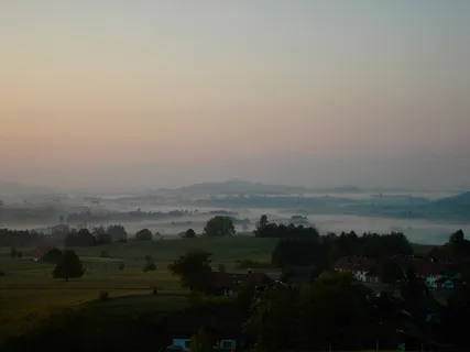 oy mittelberg，早起的鸟儿嘴里有金子，日出，清晨，风景-自然，天空，植物，自然之美