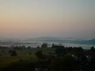 oy mittelberg，早起的鸟儿嘴里有金子，日出，清晨，风景-自然，天空，植物，自然之美