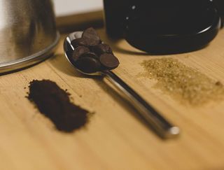 食物，咖啡，早餐，墙纸，勺子，厨房，家，巧克力