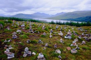 景观、自然、山地、全景、户外、旅游、苏格兰、凯恩