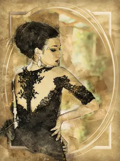 奥黛丽·赫本插图，女孩，人物，女性，人物，肖像，女性，模特