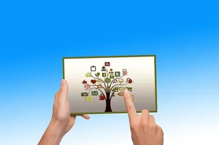 手、触摸、漂浮、概念、社交、媒体、结构、网络