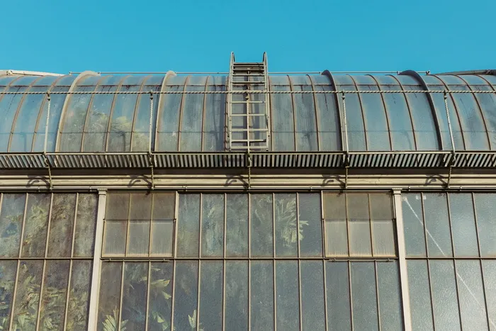 温室、植物、工业、窗户、建筑、建筑结构、建筑外部、天空
