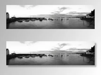 雷区、萨默塞特、埃克斯穆尔、海港、b w、船只、天空、海岸