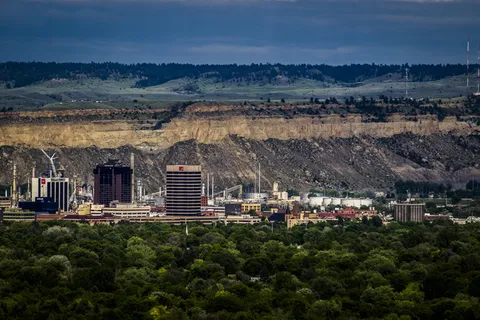 比林斯，美国，城市，岩石，边缘，电力，蒙大拿州，塔楼