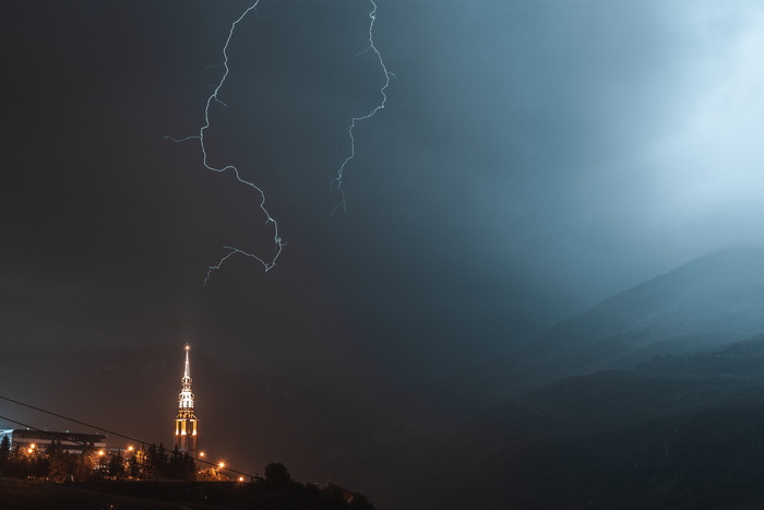 夜间雷电