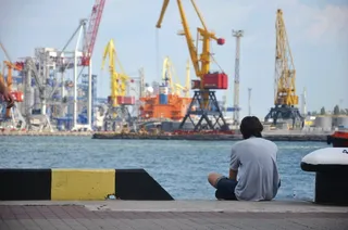 悲伤，大海，波浪，蓝色，思绪，漫步，蓝天，天空