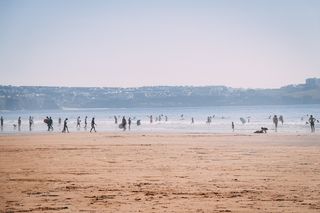 英国，纽基，水门湾，沙滩，海滩，海边，冲浪，冲浪