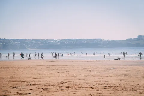 英国,纽基,水门湾,沙滩,海滩,海边,冲浪,冲浪 英国,纽基,水门湾,沙滩,海滩,海边,冲浪,冲浪