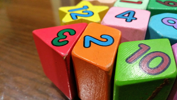 模糊、彩色、彩色、数字、块、特写、立方体、景深