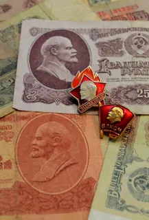 列宁、索维茨基货币、苏联偶像、苏联、金融、货币、商业、纸币