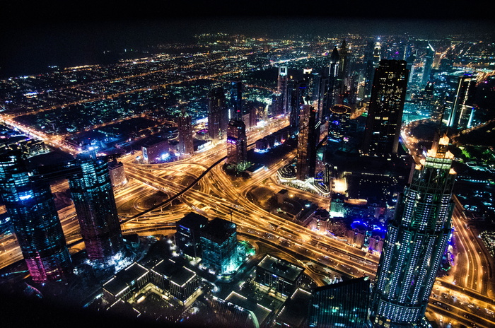 Timelapse城市景观夜间摄影