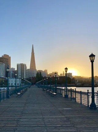 美国，旧金山，251 the embarcadero，旧金山，天空，建筑，建筑，日落