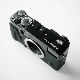 黑色富士胶片X-Pro1相机