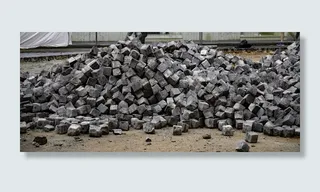 鹅卵石，鹅卵石，石头，路面，铺路，砌块，建筑，花岗岩