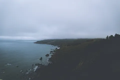 海滩,海岸,雾,雾,风景,雾,山,海洋 海滩,海岸,雾,雾,风景,雾,山,海洋