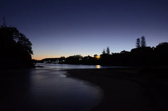 曼利，北方，海德，柯林斯，海滩，夜晚，日落，黑暗