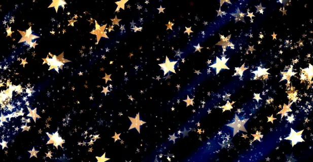 星形印花装饰，圣诞节，星形，降临，背景，金色，明亮，装饰