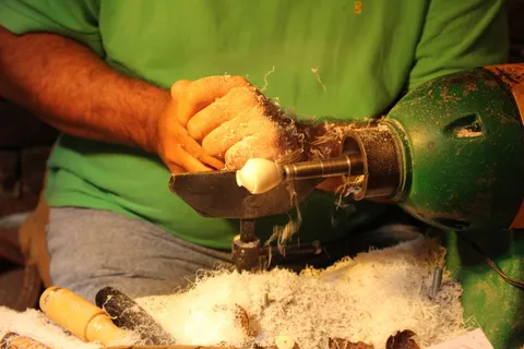 工作, tagua, 钻头, 手, 艺术, 工艺, 手工, 雕刻 工作, tagua, 钻头, 手, 艺术, 工艺, 手工, 雕刻