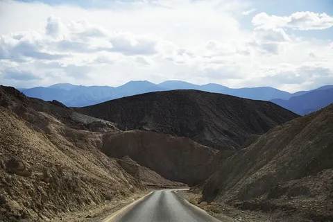 死亡谷国家公园,沙漠,山脉,道路,山谷,山脉,天空,自然之美 死亡谷国家公园,沙漠,山脉,道路,山谷,山脉,天空,自然之美