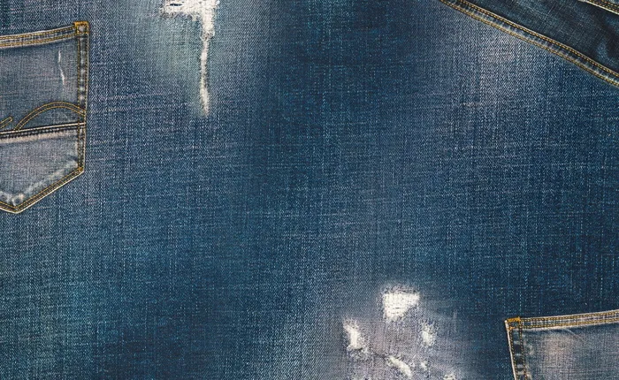 蓝色水洗牛仔布，背景，牛仔布，牛仔裤，质地，牛仔裤，牛仔布，牛仔裤，撕裂