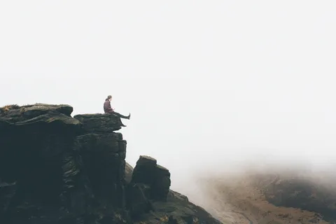 高地,悬崖,岩石,小山,旅行,独自一人,人,人 高地,悬崖,岩石,小山,旅行,独自一人,人,人