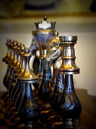 黄金、胜利、老牌、国际象棋、装饰、古董、传统、复古