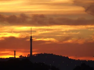 由太阳景观，太阳，秩序，景观，地平线，黄昏，日落，天空