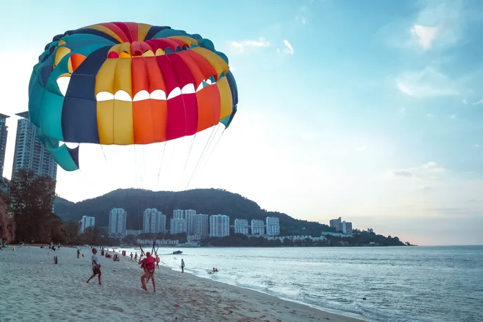自然，海滩，海岸，沙子，水，海洋，海浪，飞溅