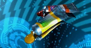 二、彩色、可折叠、管、彩色、管、艺术、数字