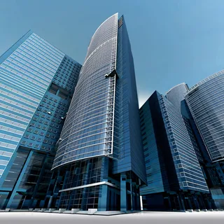 城市, 天际线, 建筑物, 办公室, 体系结构, 蓝天, 业务, 城市景观