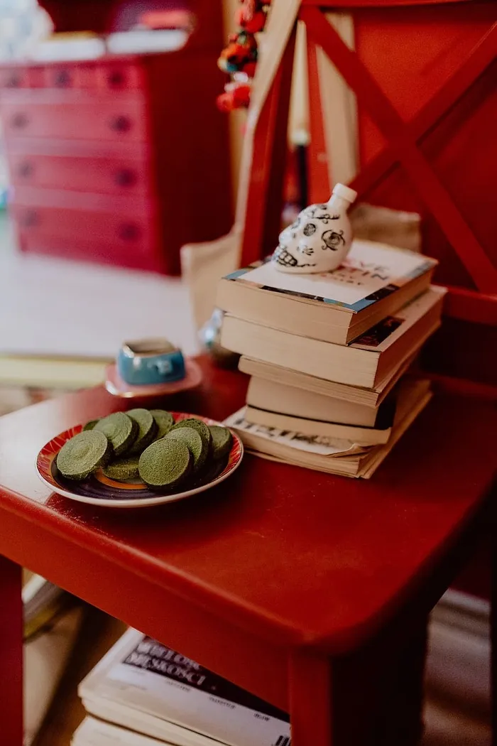 咖啡和绿茶饼干