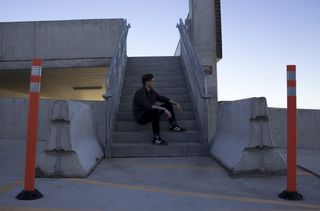 美国，比林斯，楼梯，天空，时髦，停车场，眺望别处，混凝土