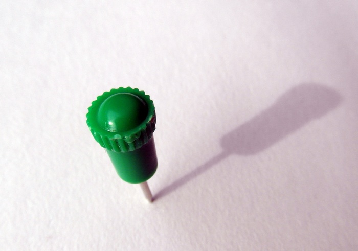 pin、绿色、公告板、阴影、大角度视图、绿色、特写、室内