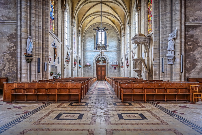 室内，照片，大教堂，教堂，诺曼底，建筑，诺曼底，历史
