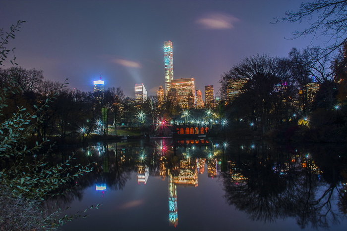城市天际线全景照片