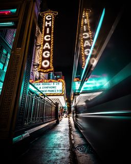 芝加哥霓虹灯标牌